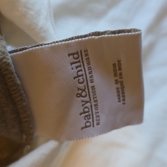 VGUC- Restoration Hardware Baby & Child Wool Gray Crib Skirt - Picture 10 of 13